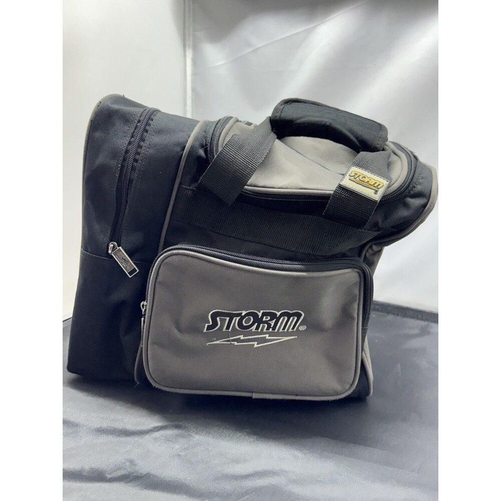 Storm Bowling Black Single Ball Carry Bag Multiple Pockets - No Shoulder Strap
